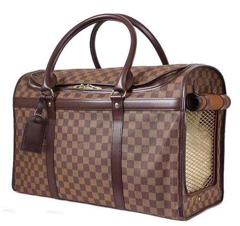 pre owned louis vuitton dog carrier|louis vuitton dog collar sizes.